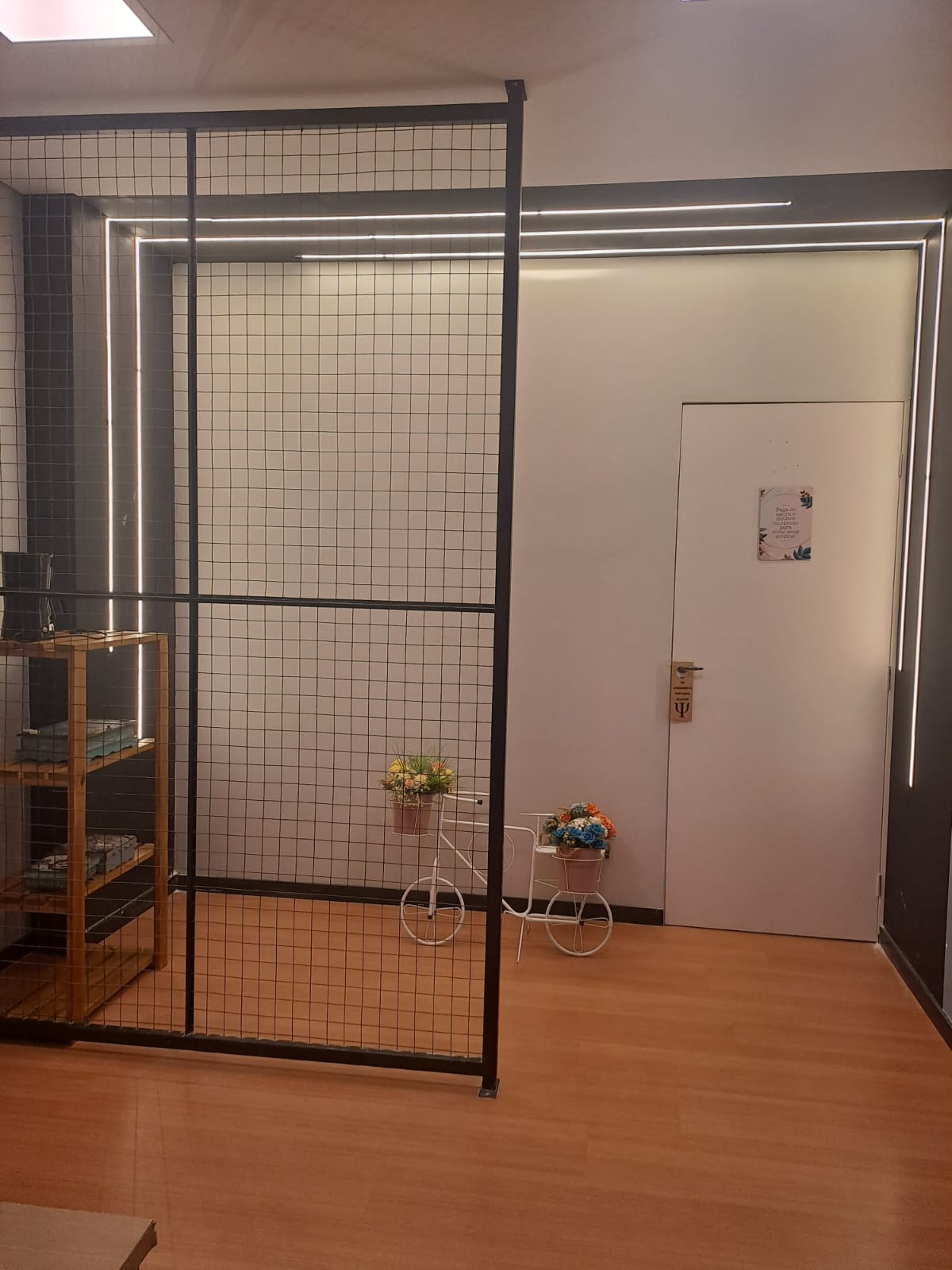 Recepção com isolamento acústico